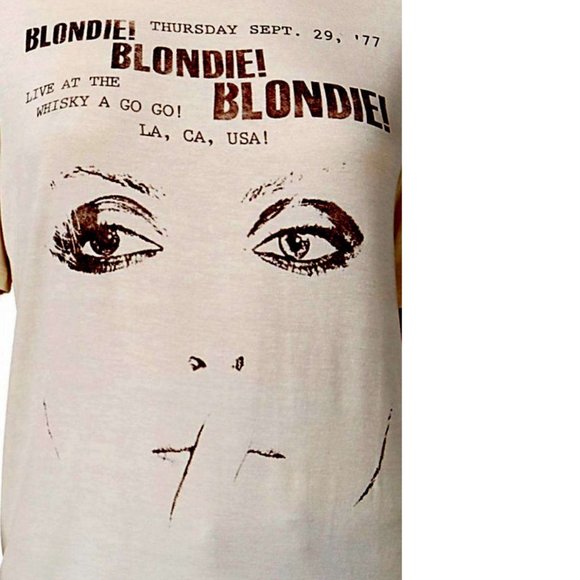 Blondie Debbie Harry Live at the Whisky punk rock Official T-Shirt S NWT - Picture 2 of 2